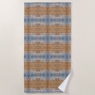 Desert Landscape Sandstone Buttes And Heavenly Sky Beach Towel