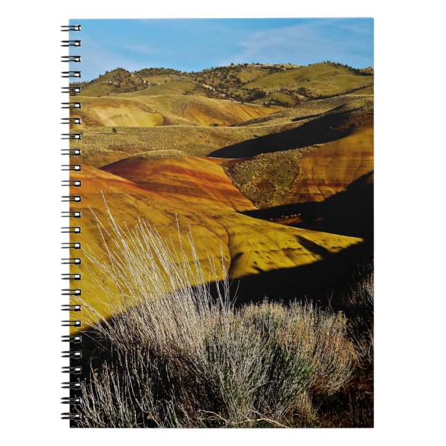 DESERT LANDSCAPE WITH COLORFUL DUNES NOTEBOOK (Front)