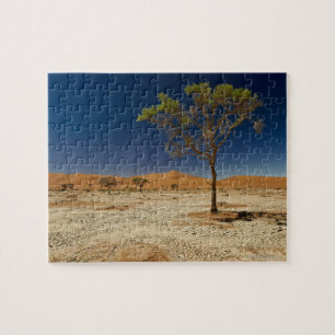 desert Landscape with tree of Namib at Jigsaw Puzzle