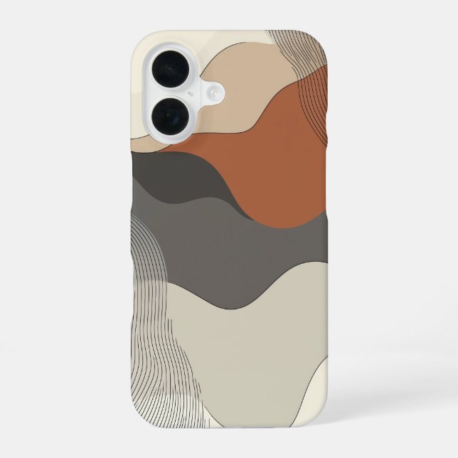 Desert Layers iPhone 16 Case (Back)