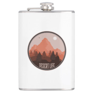 Desert Life Hip Flask