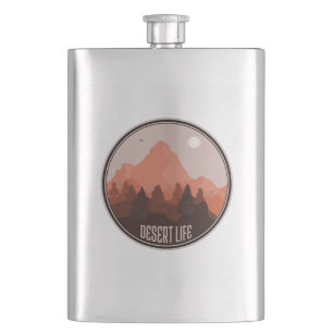 Desert Life Hip Flask