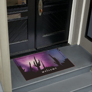 DESERT LIGHTS COWBOY TRAIL DOORMAT