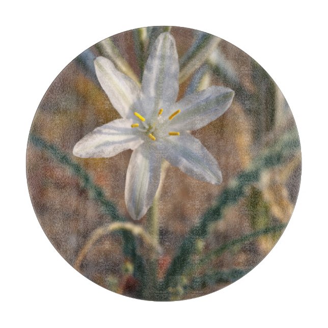 Desert Lily Wildflowers Cutting Board (Front)