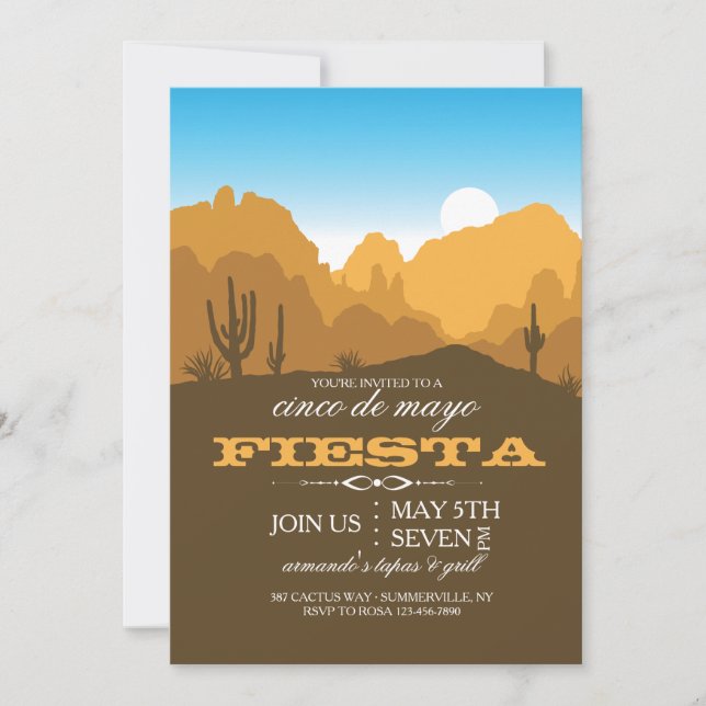 Desert Locale Invitation (Front)