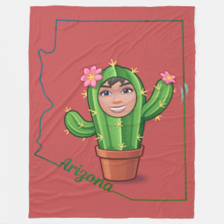 Desert Lotus Fleece Blanket