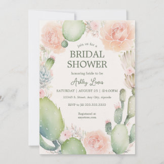 Desert Love Bridal Shower Invitation