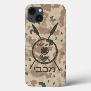 Desert Maccabee Shield And Spears iPhone 13 Case