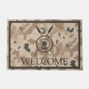 Desert Maccabee Shield And Spears - Welcome Doormat
