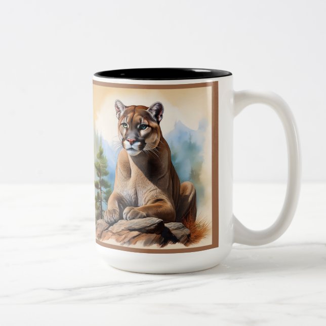 "Desert Majesty" Customisable Two-Tone Coffee Mug (Right)