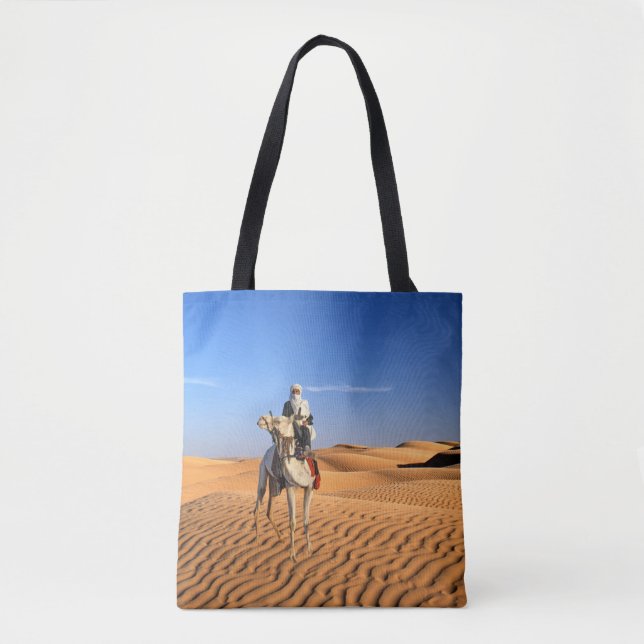 Desert man on a camel tote (Front)