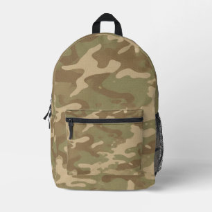 Desert Military Camouflage Pattern Printed Backpack