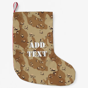 Desert Military Camouflage Pattern Small Christmas Stocking