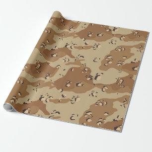Desert Military Camouflage Pattern Wrapping Paper