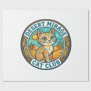 Desert Mirage Cat Cat Mom Gift Idea - Desert Mirag Wrapping Paper