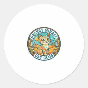 Desert Mirage Cat Cat Mum Gift Idea - Desert Mirag Classic Round Sticker