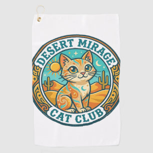 Desert Mirage Cat Cat Mum Gift Idea - Desert Mirag Golf Towel