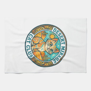 Desert Mirage Cat Cat Mum Gift Idea - Desert Mirag Tea Towel