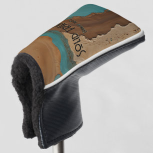 Desert Mirage Earthy Dunes Oasis Magic Text  Golf Head Cover