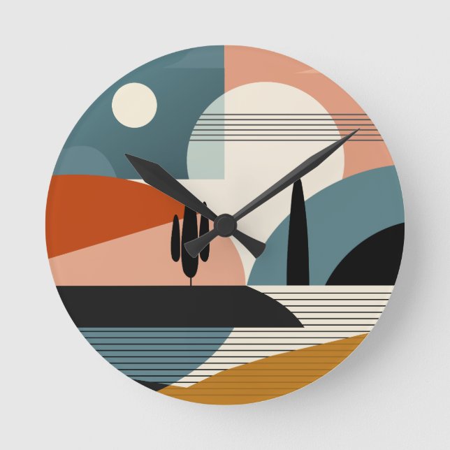 Desert Mirage Round Clock (Front)