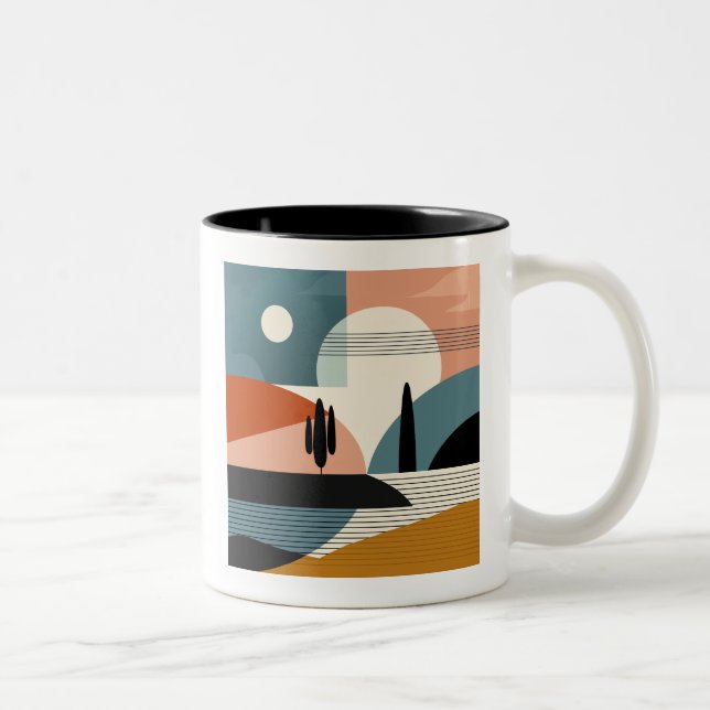 Desert Mirage Two-Tone Coffee Mug (Right)