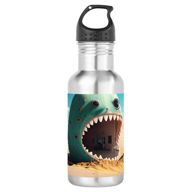 Desert monster house 532 ml water bottle (Front)