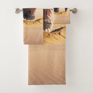 Desert monster house bath towel set