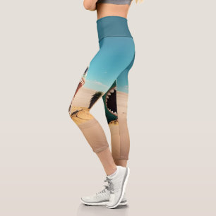 Desert monster house capri leggings