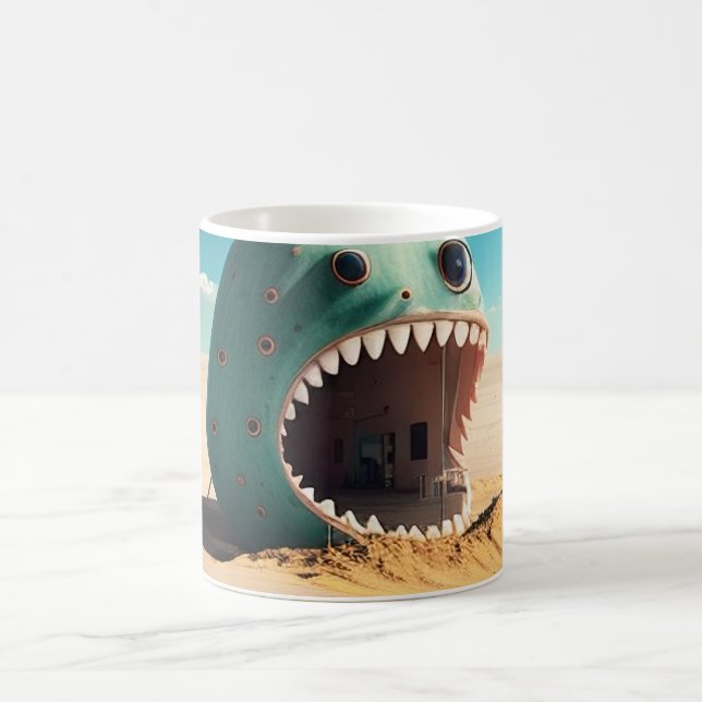 Desert monster house coffee mug (Center)