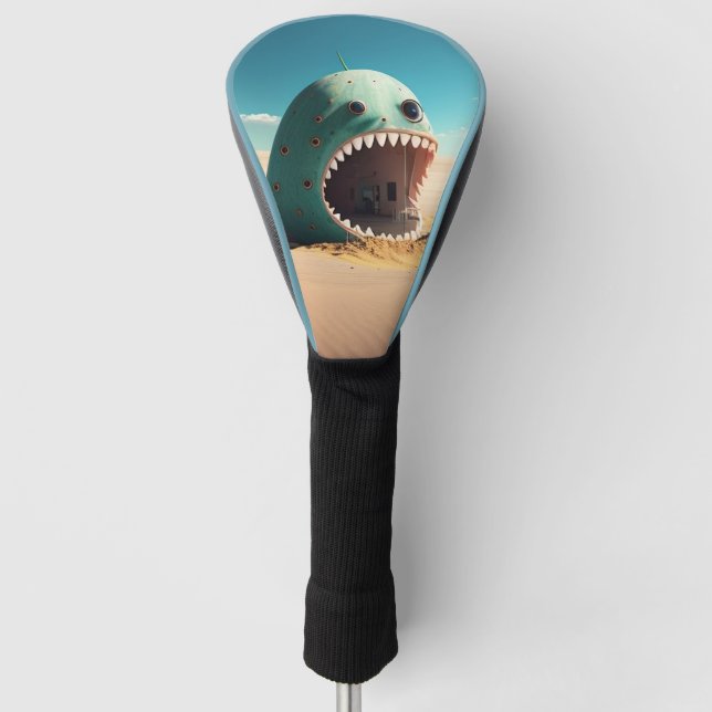 Desert monster house golf head cover (Front)