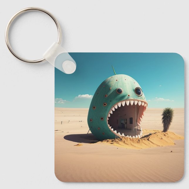 Desert monster house key ring (Front)