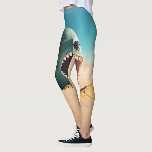 Desert monster house leggings (Left)