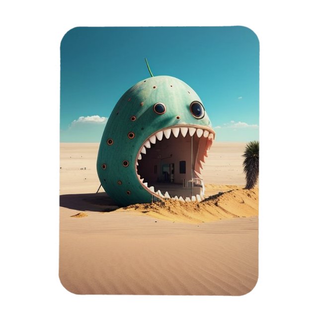 Desert monster house magnet (Vertical)