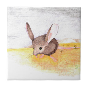 Desert Mouse Ceramic Tile