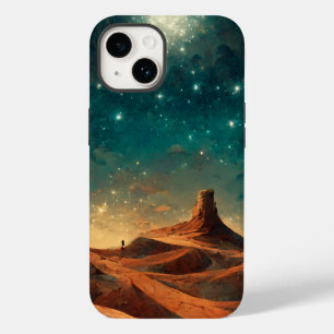 Desert Night Fantasy Landscape Sci-Fi Case-Mate iPhone 14 Case