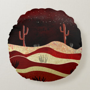 Desert Night Round Cushion