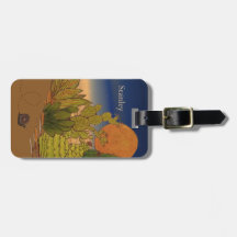 Desert Night Snail Luggage Tag - Personalise