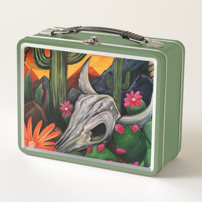Desert Nights  Metal Lunch Box (Front)