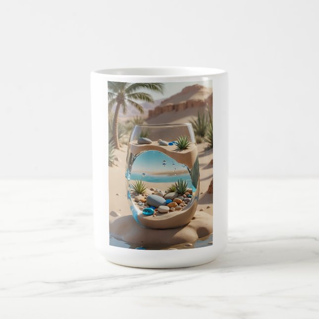 Desert Oasis Glass Mug (Center)