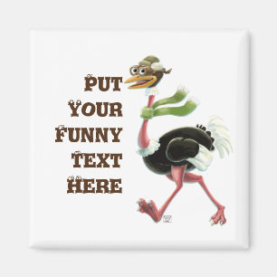 Desert Ostrich Runner Magnet