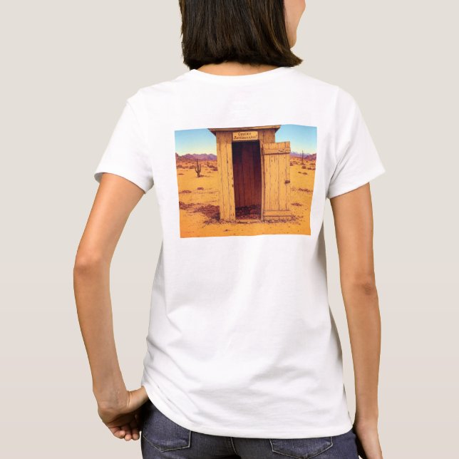 Desert Outhouse women white T-shirt back (Back)