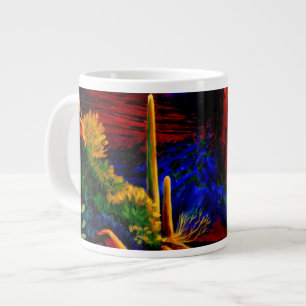Desert Painted by Sunset Large Coffee Mug