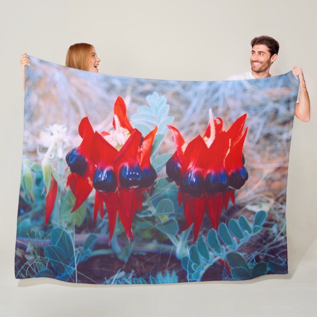 DESERT PEA FLEECE BLANKET (In Situ)