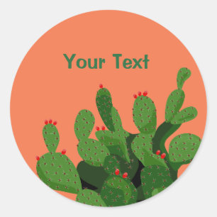 Desert Prickly Pear Arizona Custom Sticker