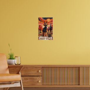 Desert Rabbit Wall Art