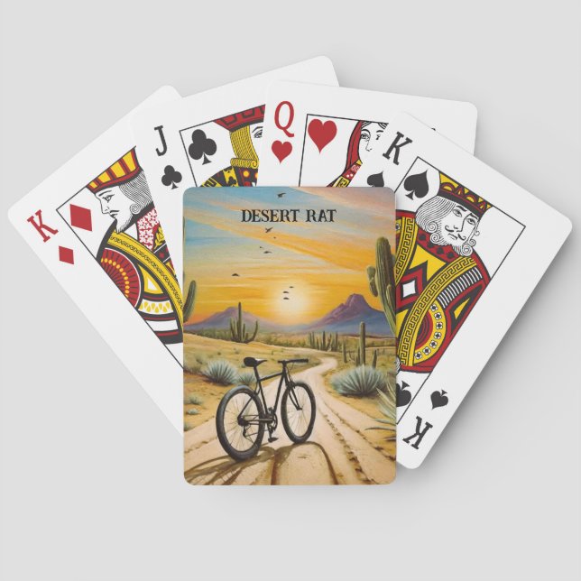 Desert Rat, customisable Playing Cards (Back)