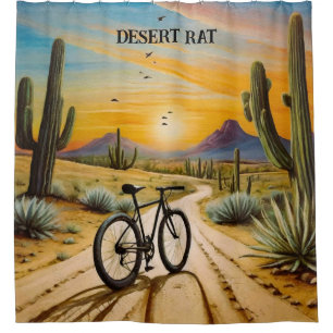Desert Rat, customisable Shower Curtain
