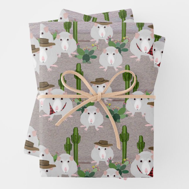 Desert Rats Wrapping Paper Sheets (In situ)
