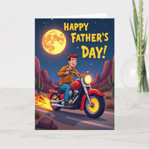 Desert Ride Fathers Day Card
