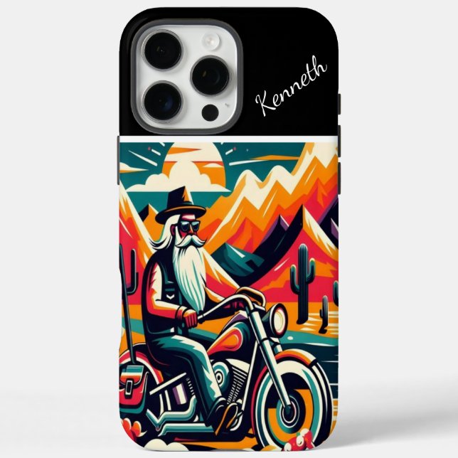 Desert Rider Sunset Case-Mate iPhone Case (Back)